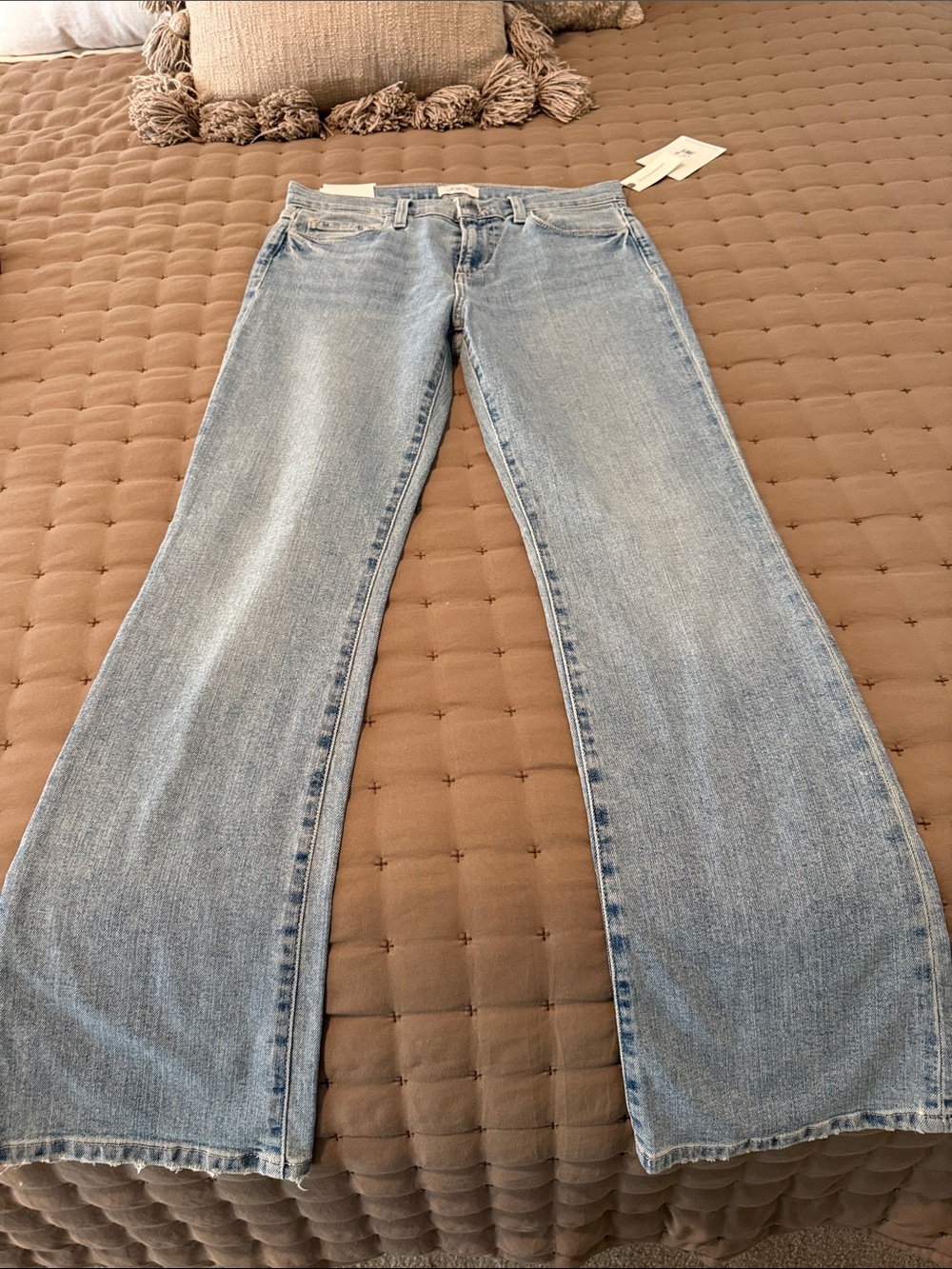Joe's Jeans Provocateur Light Blue Petite Boot-Cut Jeans